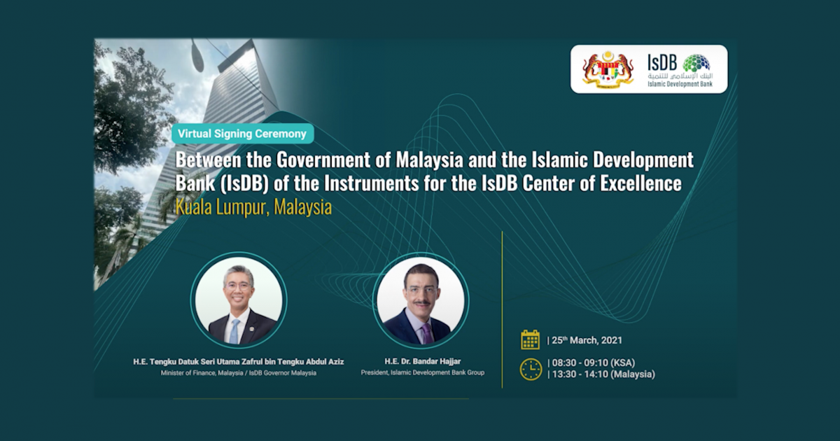Virtual Signing Ceremony Transformation Of The Islamic Development Bank S Regional Office Kuala Lumpur Into A Center Of Excellence Kuala Lumpur Malaysia Center Of Excellence Kuala Lumpur Malaysia Isdb